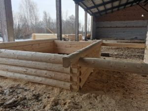 Небольшая, но очень уютная хвойная банька будет